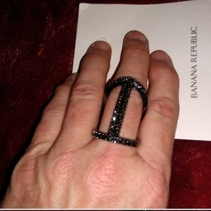 Banana Republic Women's Grey Pop Rocks Ring